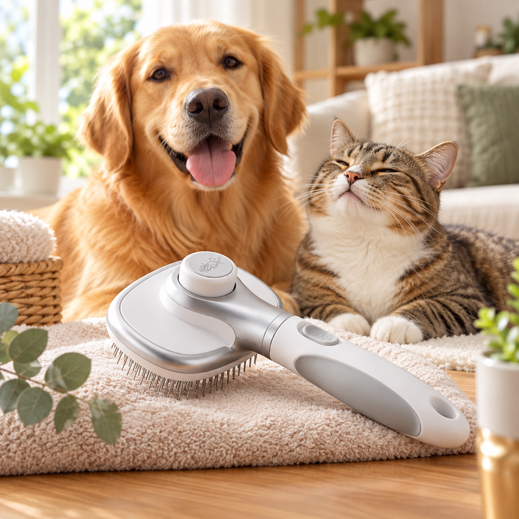 🐾💎 Racefully™ SmartClean Self-Cleaning Brush – Comfort Plus Edition