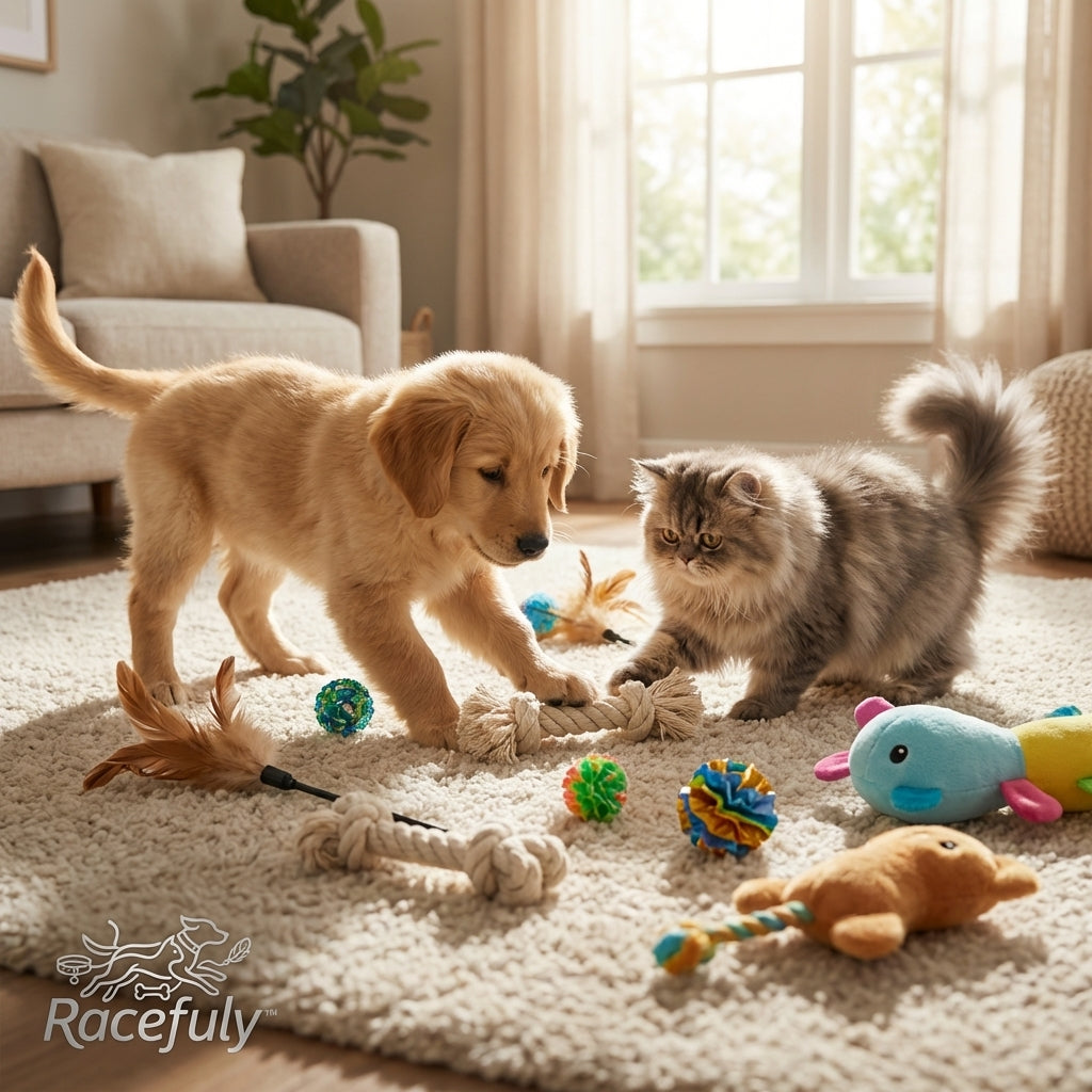🐾 Racefully™ Jouets pour Chiens et Chats - Amusement et Stimulation pour vos Compagnons à Quatre Pattes